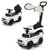 3-in-1 Licensed Mercedes Benz Ride on Push Car