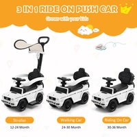 3-in-1 Licensed Mercedes Benz Ride on Push Car
