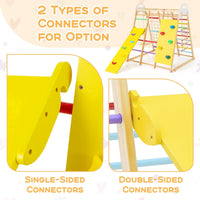 8-in-1 Wooden Jungle Gym Playset with Monkey Bars & Climbing Ladder