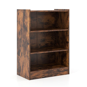 Giantex 3-Tier Bookcase, Floor Standing Open Bookshelf, Modern Display Cabinet with Adjustable Shelves