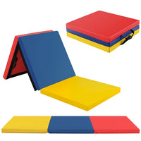 Tri-Fold Tumbling Exercise Mat 180 cm x 60 cm Dance Yoga Gymnastics Trainning