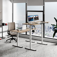 Giantex 140 x 70cm Large Electric Standing Desk, Height Adjustable Sit to Stand Desk