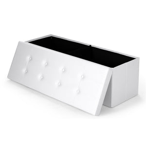 Giantex 114cm Folding Storage Ottoman Bench