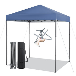 2 x 2 m Outdoor Pop-up Canopy, Instant Setup Canopy Tent w/Adjustable Heights, Carry Bag