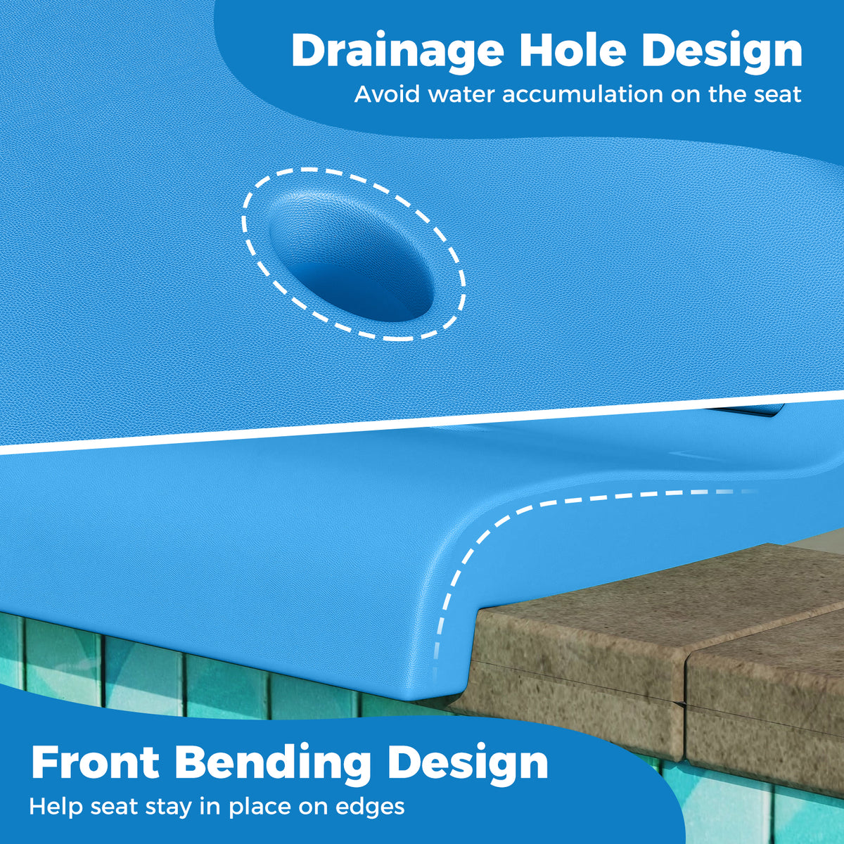 Poolside Chairs for Edge of Pool