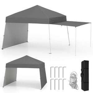 Pop up Canopy Tent w/ 2 Convertible Sidewalls to Awning
