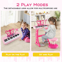 Kids Keyboard Piano with Music Stand & Bench
