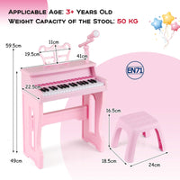 37-Key Piano Keyboard Toy, Electronic Musical Instrument