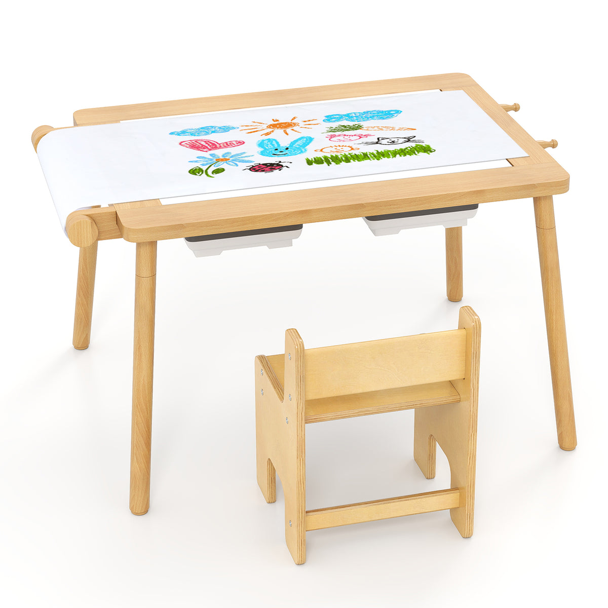 Sensory Table & Chair Set for Kids 2-8
