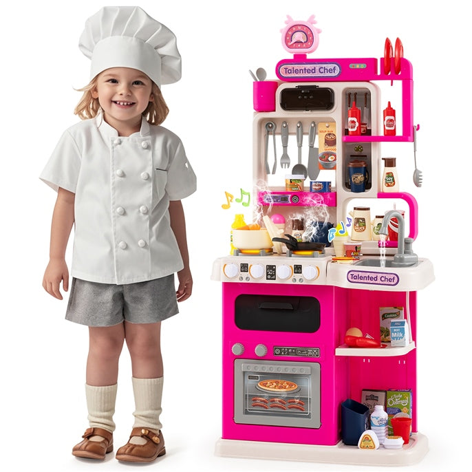 95 PCS Kids Kitchen Playset, Pretend Play Kitchen
