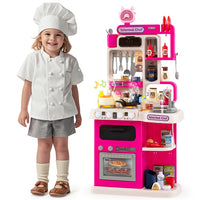 95 PCS Kids Kitchen Playset, Pretend Play Kitchen