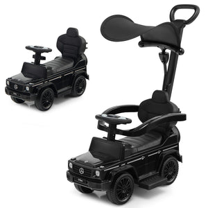 3-in-1 Licensed Mercedes Benz Ride on Push Car