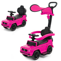 3-in-1 Licensed Mercedes Benz Ride on Push Car