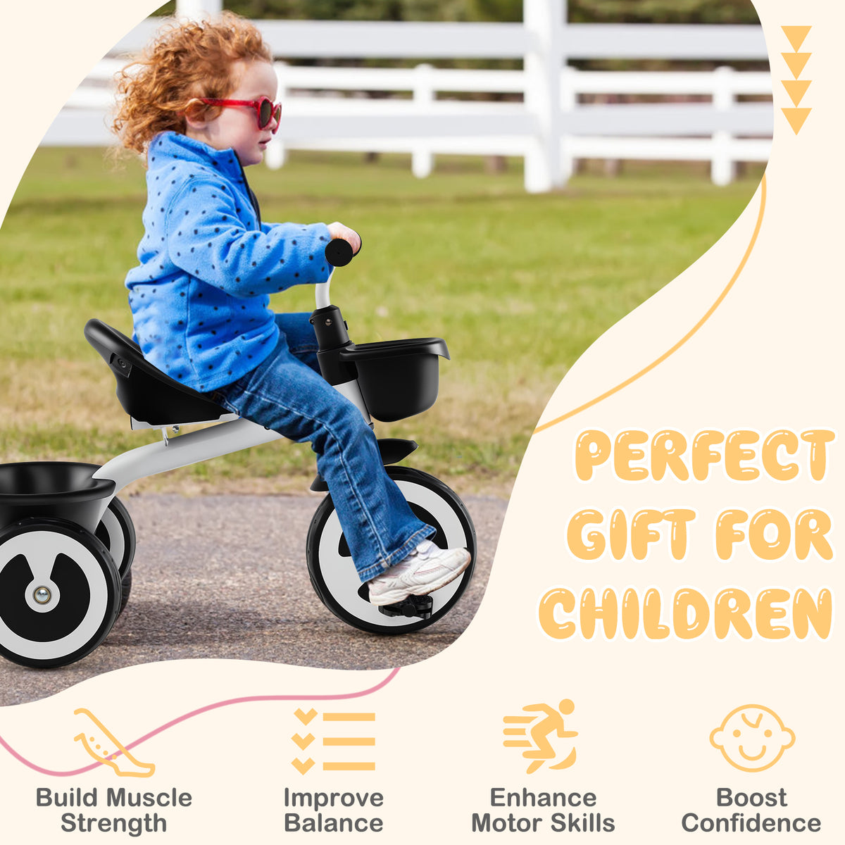 Kids Trike with Adjustable Seat
