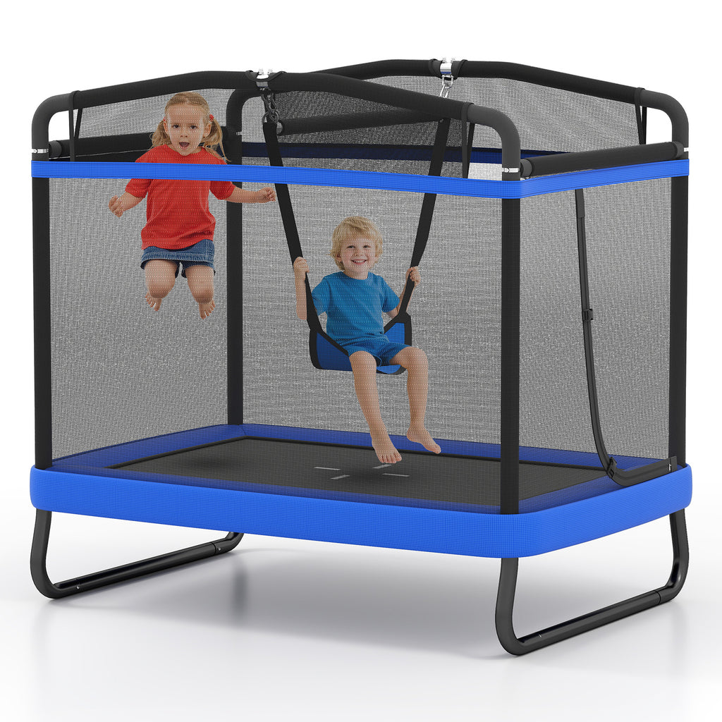 Giantex 6 Ft Kids Trampoline With Swing