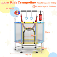 55" Kids Trampoline, Toddler Trampoline with Hammock