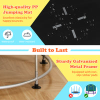 55" Kids Trampoline, Toddler Trampoline with Hammock
