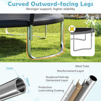 Outdoor Trampoline, Heavy-Duty Recreational Trampoline