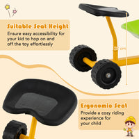 Outdoor Sandbox Toy with Controllable Shovel and 4 Wheels