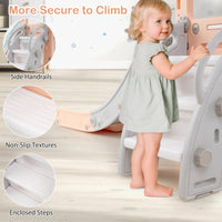 Kids Double Slides and Climber Playset