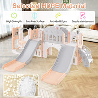 Kids Double Slides and Climber Playset