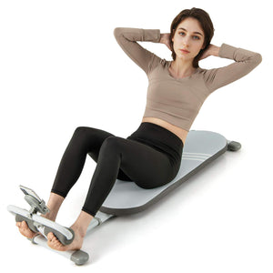 Sit Up Bench Foldable Home Gym Fitness Equipment w/Adjustable Angles & Length