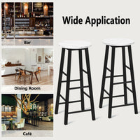 2 Pieces Bar Stool Set Dning Bistro Stools for Cafe, Kitchen