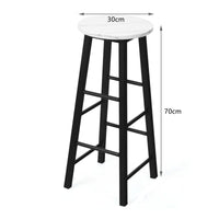 2 Pieces Bar Stool Set Dning Bistro Stools for Cafe, Kitchen
