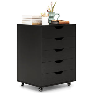 5-Drawer Chest of Drawers, Wooden Dresser Chest - GiantexAU
