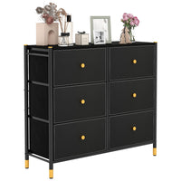 Giantex Dresser with 5 Drawers, Fabric Dresser Tower
