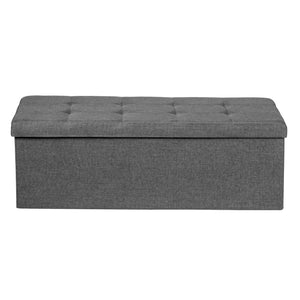 GIANTEX 38cm Fabric Folding Storage Ottoman