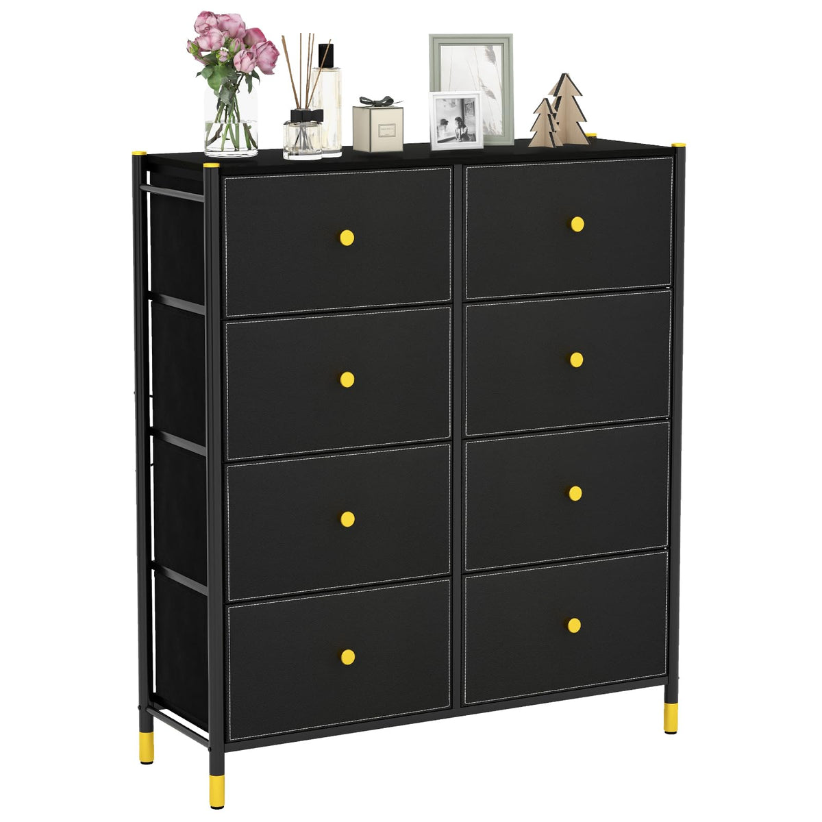 Giantex Dresser with 5 Drawers, Fabric Dresser Tower