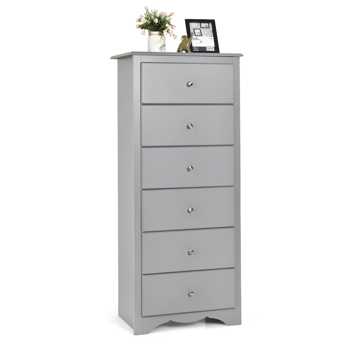 Giantex Chest of 6 Drawers, Free Standing Storage Cabinet - GiantexAU