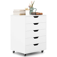 5-Drawer Chest of Drawers, Wooden Dresser Chest - GiantexAU