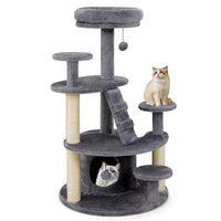 Cat Tree with Condo and Padded Perch for Adult Cats