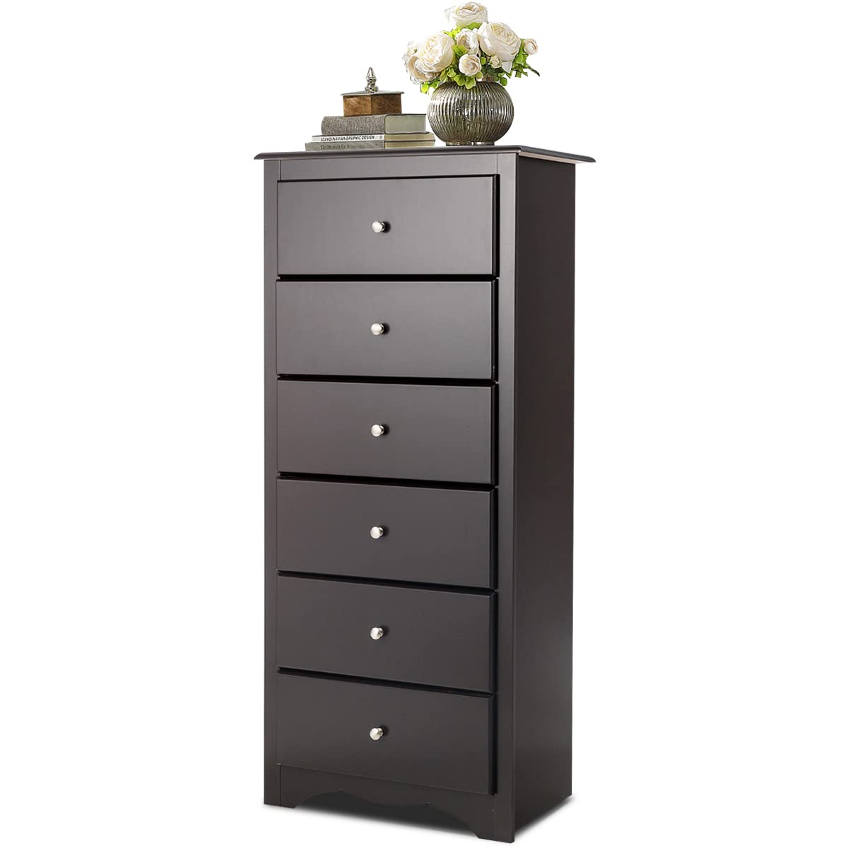 Giantex Chest of 6 Drawers, Free Standing Storage Cabinet - GiantexAU