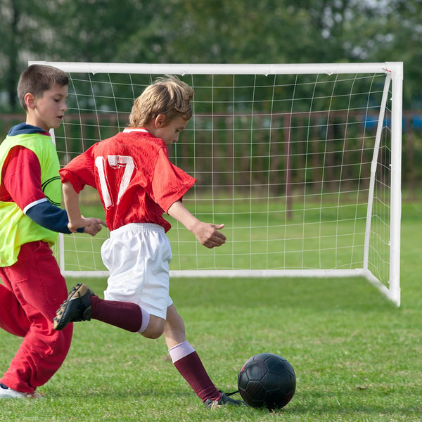 Kids Portable Soccer Goal, 1.8m x 1.2m FT Backyard Soccer Goal and Net with Strong PVC Frame