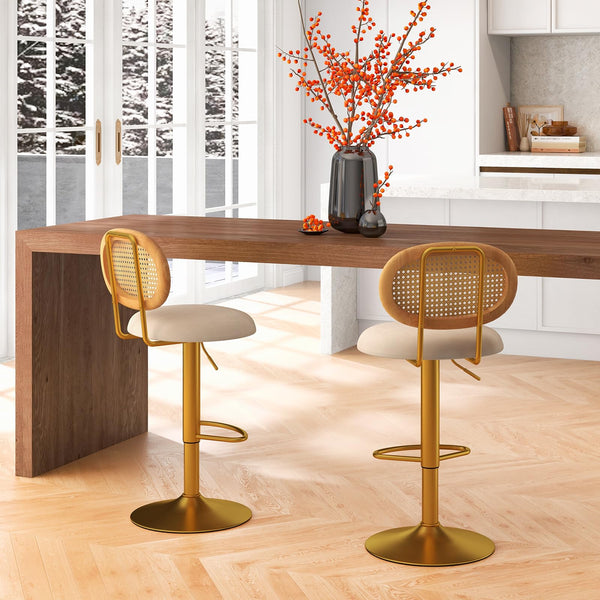 Giantex Height Adjustable Bar Stool Set of 2