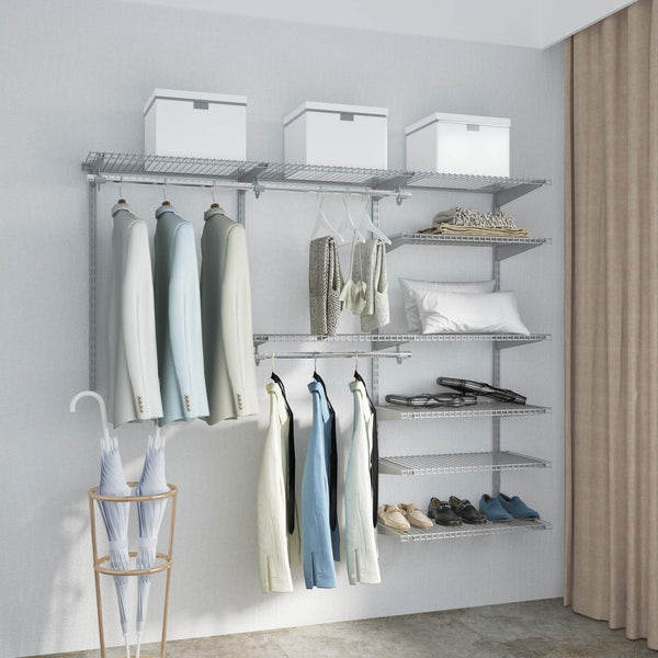 Giantex 4-to-6-Foot Custom Closet Organizer System Kit, Smart Closet Organizer System