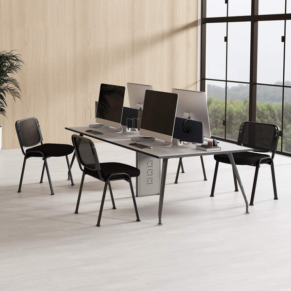 Set of 5 Office Desk Chairs Waiting Room Chair - GiantexAU