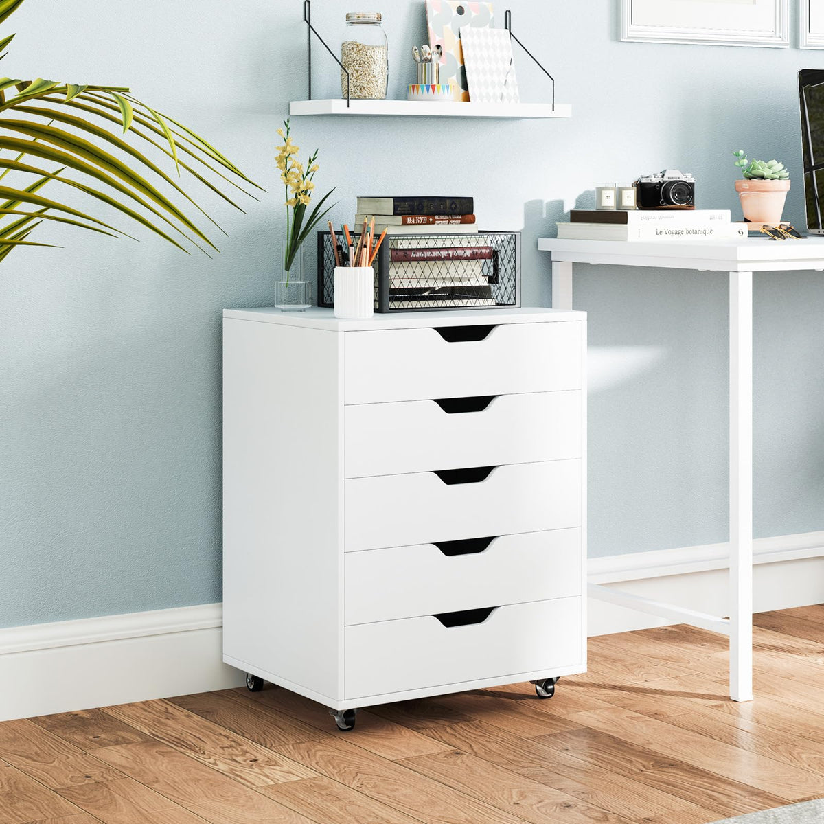 5-Drawer Chest of Drawers, Wooden Dresser Chest - GiantexAU