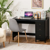 Giantex 3-Drawer Computer Desk, Multipurpose Study Desk w/Spacious Desktop