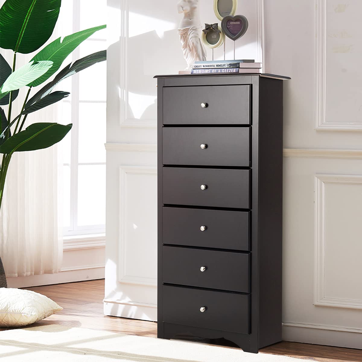 Giantex Chest of 6 Drawers, Free Standing Storage Cabinet - GiantexAU