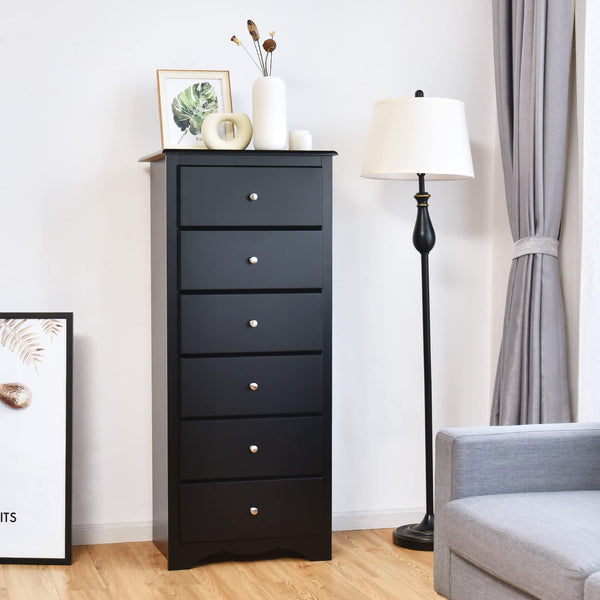Giantex Chest of 6 Drawers, Free Standing Storage Cabinet - GiantexAU