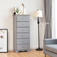 Giantex Chest of 6 Drawers, Free Standing Storage Cabinet - GiantexAU