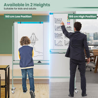 90 x 120 cm Mobile Magnetic Whiteboard