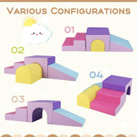 Kids Climb and Crawl Foam Block Play Set - GiantexAU