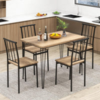 Giantex 5-Piece Dining Table Set for Small Space for Home Restaurant
