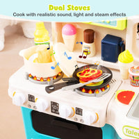 95 PCS Kids Kitchen Playset, Pretend Play Kitchen