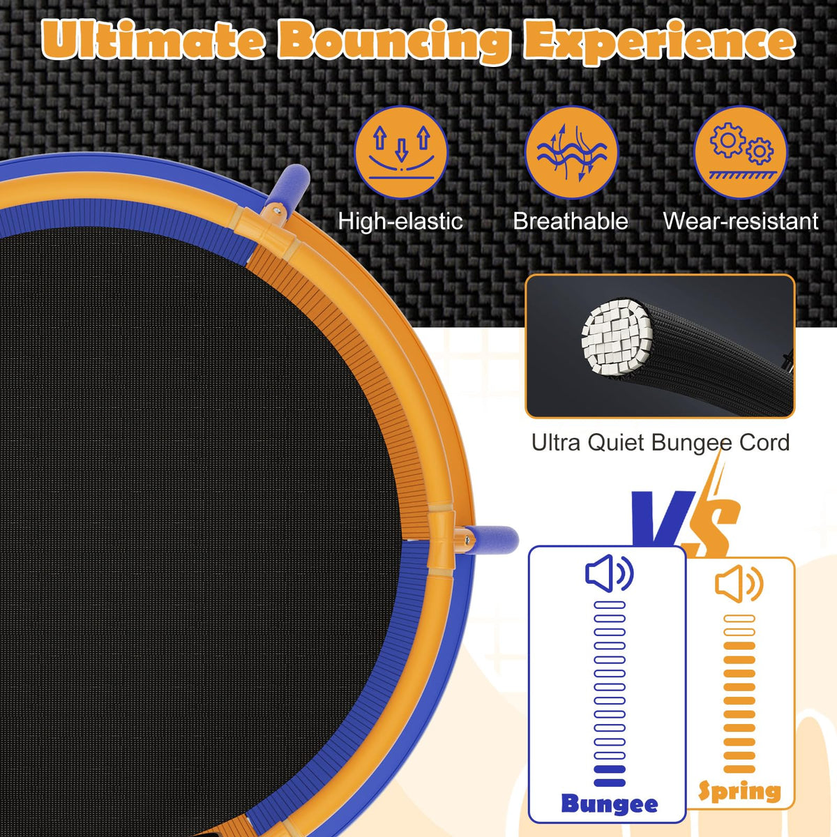 Giantex 48'' Trampoline for Kids, Toddler Trampoline with Safety Enclosure Net